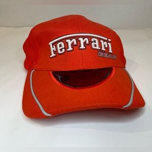 Ferrari‎ Gear Hat Official Product Vintage Cotton With Ferrari Logo Red Cap
